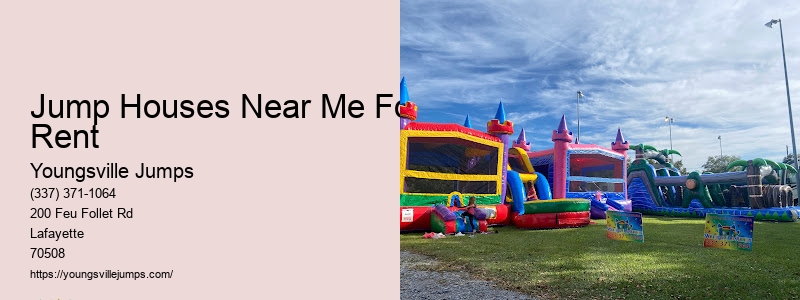 Jump Houses Near Me For Rent