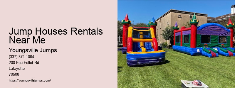 Jumpers And Tables For Rent Near Me